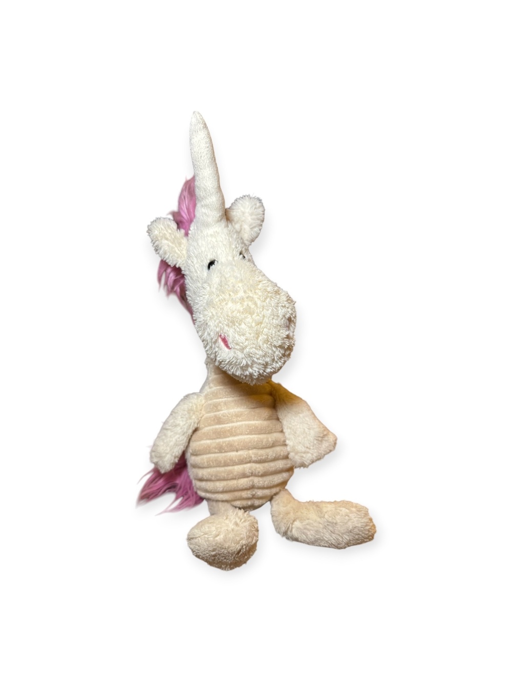 Jellycat London Snagglebaggle Ursula Unicorn Plushie 16” Cream Pink Retired GC